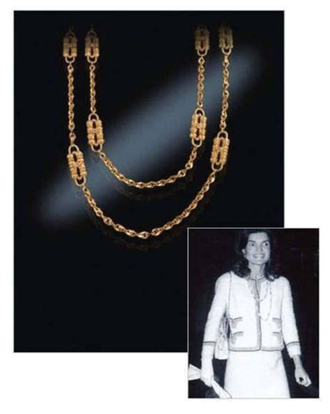 rue de paris chanel necklace jackie onasiss|Jackie Kennedy Paperclip Necklace .